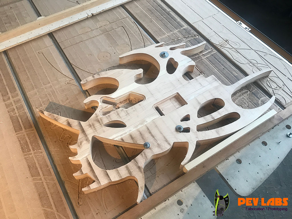 Guitar Body Guitar Body CNC Electronics Pocket