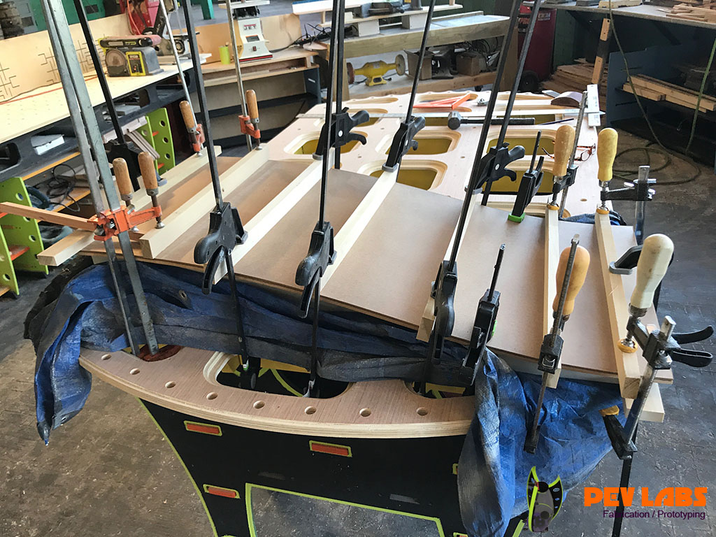 Panel Glue Up on form Panel Glue Up on form