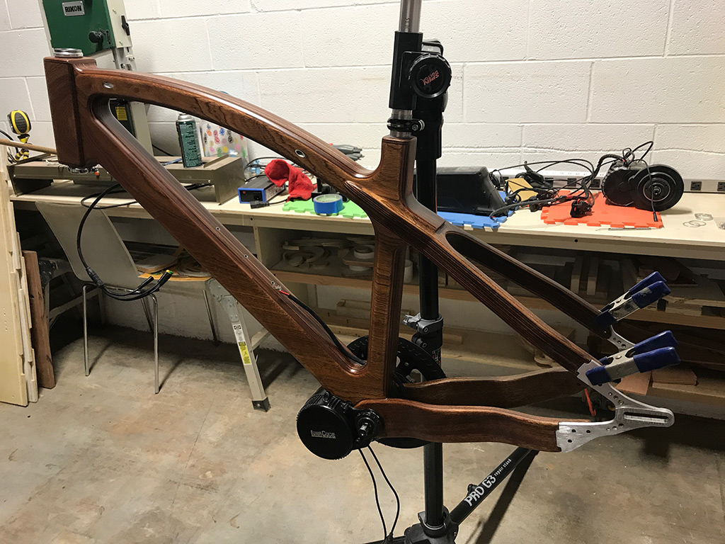 Aluminum Dropout Installation Wood Bike