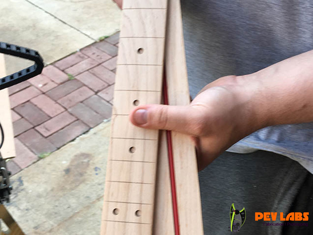 CNC Milled Electric Guitar Neck Front