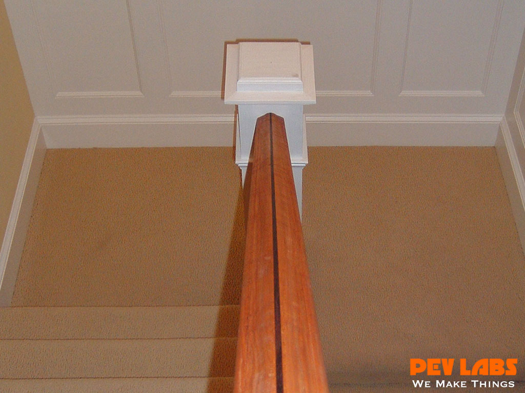 Custom Design and Milling of Hardwood Handrail