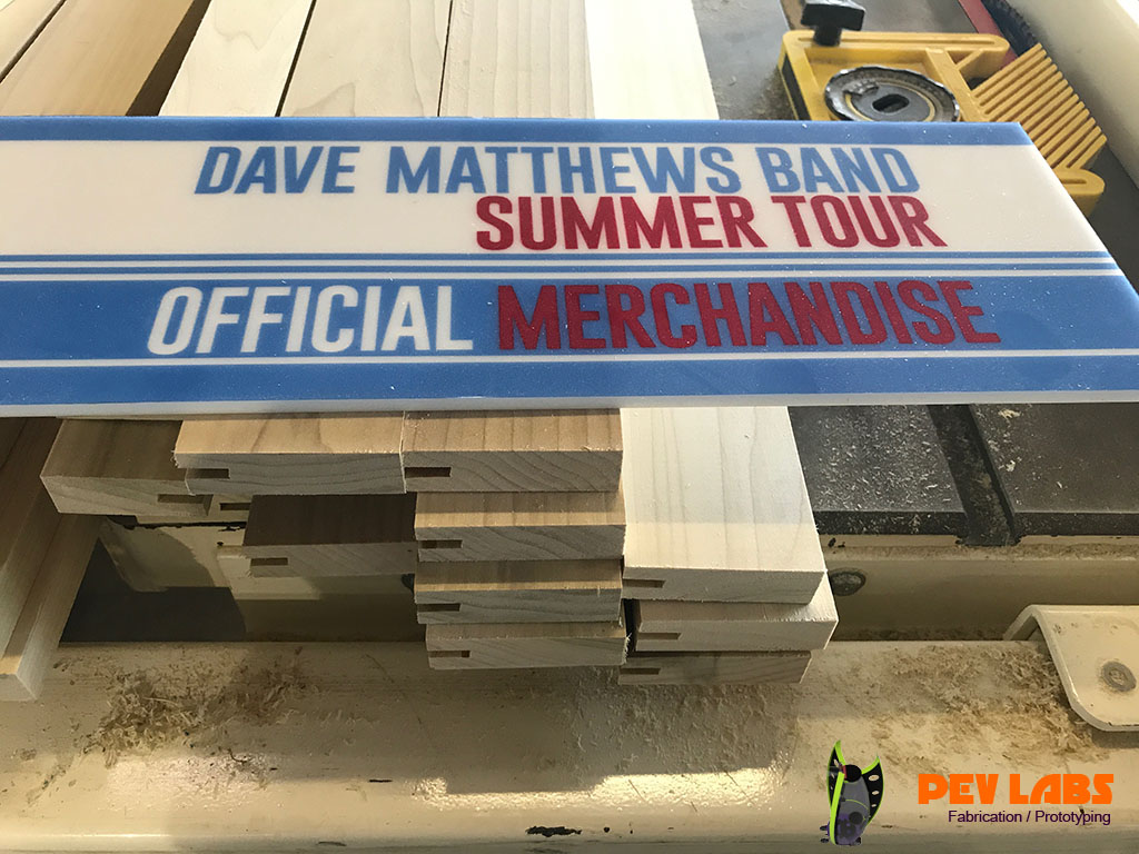 Dave Matthews Tour Plastic Signs