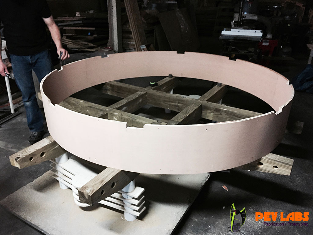 Fabrication of Laminated Curved Beam Notches for Lower Framing