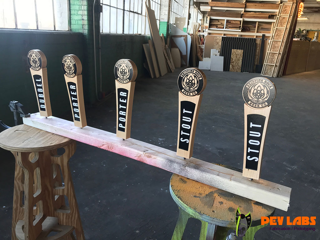 >Clear Coating Tap Handles