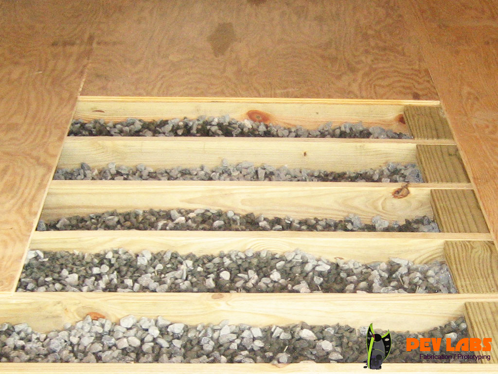 Rodent Control Joists Filled with Gravel