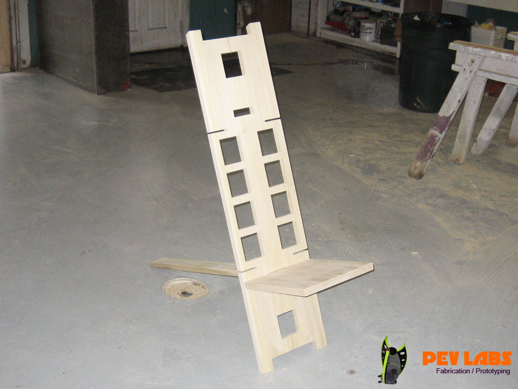Flat-Pack Modern Wooden Watchman Chair