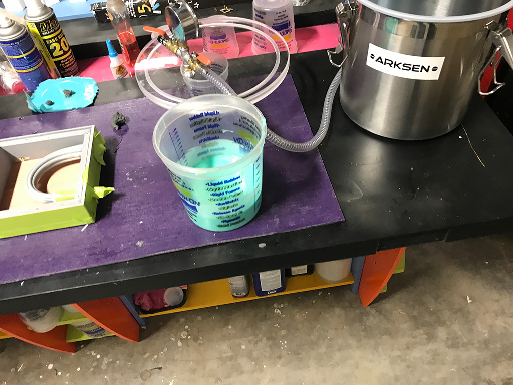 Degassing Silicon Rubber with a Vacuum Chamber